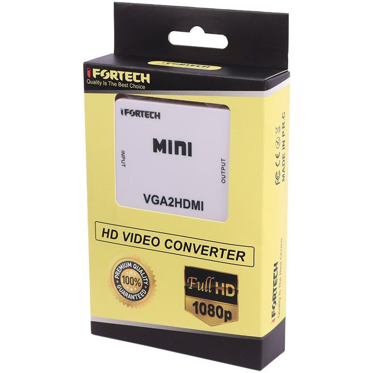 مبدل VGA به HDMI با ورودی AUX مدل UP